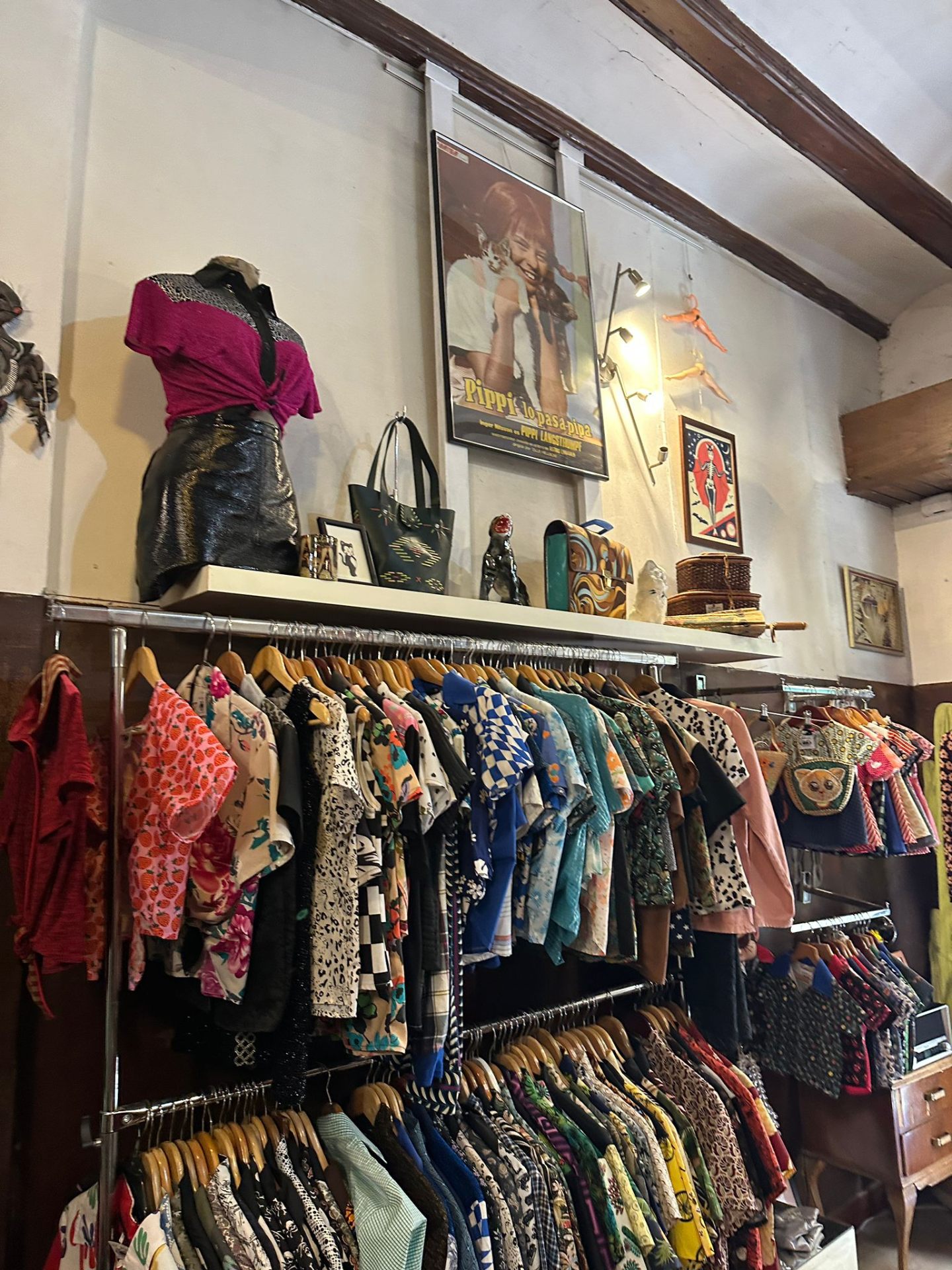 Handmade shirts and vintage posters